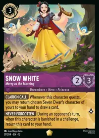 Snow White - Merry as the Morning 037 – Wilds Unknown, Lorcana card (English)