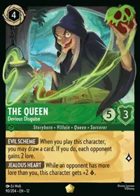 The Queen - Devious Disguise 090 – Wilds Unknown, Lorcana card (English)