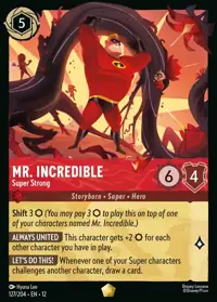 Mr. Incredible - Super Strong 127 – Wilds Unknown, Lorcana card (English)