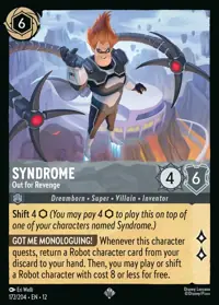 Syndrome - Out for Revenge 172 – Wilds Unknown, Lorcana card (English)