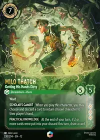 Milo Thatch - Getting His Hands Dirty 230/204 – Wilds Unknown, Lorcana card (English)