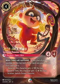 Jack-Jack Parr - Incredible Potential 232/204 – Wilds Unknown, Lorcana card (English)