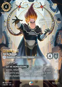 Syndrome - Out for Revenge 238/204 – Wilds Unknown, Lorcana card (English)