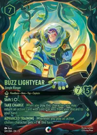 Buzz Lightyear - Jungle Ranger 241/204 – Wilds Unknown, Lorcana card (English)