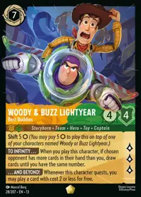 Woody & Buzz Lightyear - Best Buddies 028 – Attack of the Vine!, Lorcana card (English)