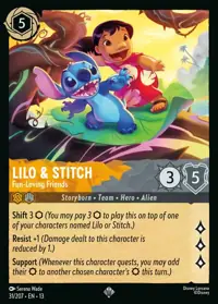Lilo & Stitch - Fun-Loving Friends 031 – Attack of the Vine!, Lorcana card (English)