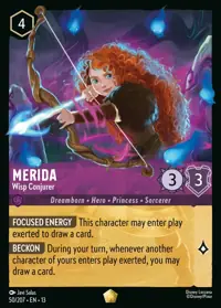 Merida - Wisp Conjurer 050 – Attack of the Vine!, Lorcana card (English)