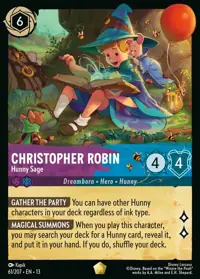 Christopher Robin - Hunny Sage 061 – Attack of the Vine!, Lorcana card (English)