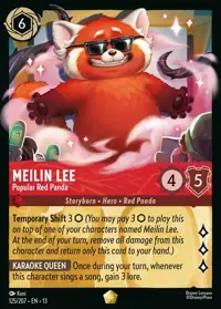 Meilin Lee - Popular Red Panda 125 – Attack of the Vine!, Lorcana card (English)