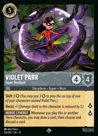 Violet Parr - Super Resilient 176 – Attack of the Vine!, Lorcana card (English)