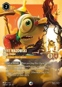 Mike Wazowski - Heroic Climber 226/207 – Attack of the Vine!, Lorcana card (English)