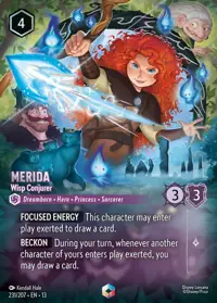 Merida - Wisp Conjurer 231/207 – Attack of the Vine!, Lorcana card (English)