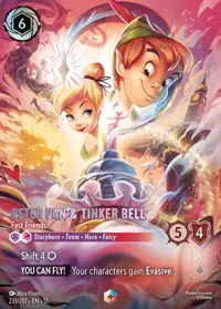 Peter Pan & Tinker Bell - Fast Friends 233/207 – Attack of the Vine!, Lorcana card (English)