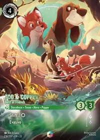 Tod & Copper - Best of Friends 236/207 – Attack of the Vine!, Lorcana card (English)
