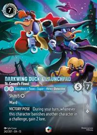 Darkwing Duck & Launchpad - St. Canard's Finest 242/207 – Attack of the Vine!, Lorcana card (English)