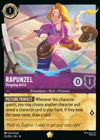 Rapunzel - Outgoing Artist 055 – Hyperia City, Lorcana card (English)