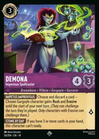 Demona - Imperious Spellcaster 056 – Hyperia City, Lorcana card (English)
