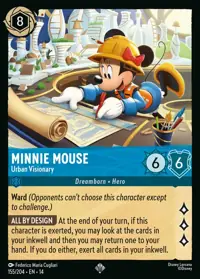 Minnie Mouse - Urban Visionary 155 – Hyperia City, Lorcana card (English)