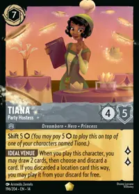 Tiana - Party Hostess 196 – Hyperia City, Lorcana card (English)