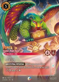 Pepita - Imelda's Right Hand 233/204 – Hyperia City, Lorcana card (English)