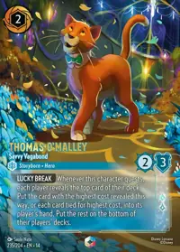 Thomas O'Malley - Savvy Vagabond 235/204 – Hyperia City, Lorcana card (English)