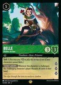 Belle - Hidden Archer 072 – Rise of the Floodborn, Lorcana card (English)