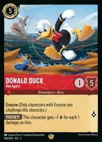 Donald Duck - Not Again! 106 – Rise of the Floodborn, Lorcana card (English)