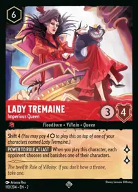 Lady Tremaine - Imperious Queen 110 – Rise of the Floodborn, Lorcana card (English)