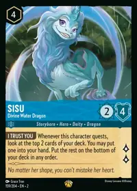 Sisu - Divine Water Dragon 159 – Rise of the Floodborn, Lorcana card (English)