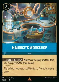 Maurice's Workshop 168 – Rise of the Floodborn, Lorcana card (English)