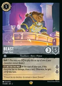 Beast - Tragic Hero 173 – Rise of the Floodborn, Lorcana card (English)