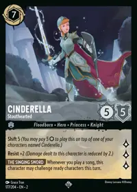 Cinderella - Stouthearted 177 – Rise of the Floodborn, Lorcana card (English)