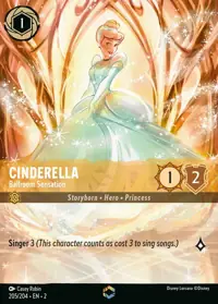 Cinderella - Ballroom Sensation 205/204 – Rise of the Floodborn, Lorcana card (English)