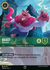 Beast - Relentless 210/204 – Rise of the Floodborn, Lorcana card (English)