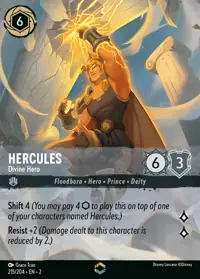 Hercules - Divine Hero 215/204 – Rise of the Floodborn, Lorcana card (English)