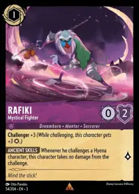 Rafiki - Mystical Fighter 054 – Into the Inklands, Lorcana card (English)