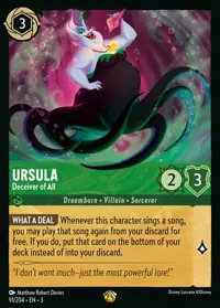 Ursula - Deceiver of All 091 – Into the Inklands, Lorcana card (English)