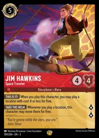 Jim Hawkins - Space Traveler 109 – Into the Inklands, Lorcana card (English)