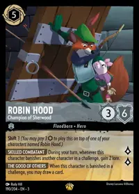 Robin Hood - Champion of Sherwood 190 – Into the Inklands, Lorcana card (English)