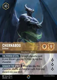 Chernabog - Evildoer 205/204 – Into the Inklands, Lorcana card (English)