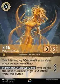 Kida - Protector of Atlantis 206/204 – Into the Inklands, Lorcana card (English)