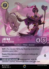Jafar - Striking Illusionist 208/204 – Into the Inklands, Lorcana card (English)