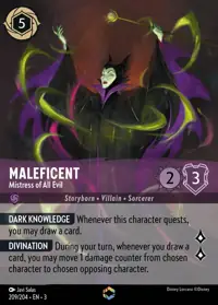 Maleficent - Mistress of All Evil 209/204 – Into the Inklands, Lorcana card (English)