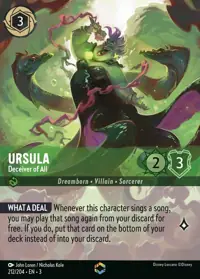 Ursula - Deceiver of All 212/204 – Into the Inklands, Lorcana card (English)