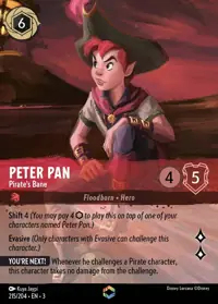 Peter Pan - Pirate's Bane 215/204 – Into the Inklands, Lorcana card (English)