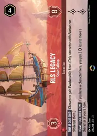 RLS Legacy - Solar Galleon 216/204 – Into the Inklands, Lorcana card (English)
