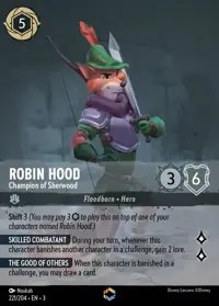 Robin Hood - Champion of Sherwood 221/204 – Into the Inklands, Lorcana card (English)