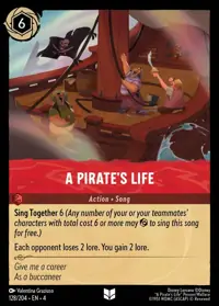 A Pirate’s Life 128 – Ursula's Return, Lorcana card (English)