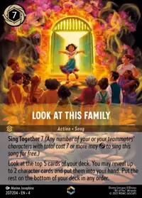 Look at This Family 207/204 – Ursula's Return, Lorcana card (English)