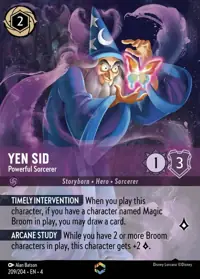 Yen Sid - Powerful Sorcerer 209/204 – Ursula's Return, Lorcana card (English)